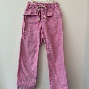 Free People Pink Cropped Cargo Pants - Y2K